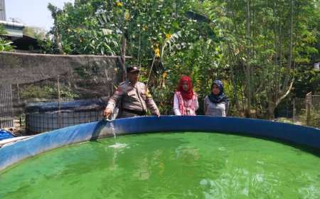 Dukung Ketahanan Pangan dan Imbau Kewaspadaan Kebakaran, Bhabinkamtibmas Desa Warurejo Sambangi Warga