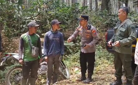 Cegah Karhutla, Polres Bondowoso Patroli Kawasan Hutan, Ingatkan Sanksi Hukum Pembakar Hutan