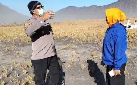 Cegah Karhutla, Polres Probolinggo Intensifkan Patroli di Kawasan Wisata Gunung Bromo