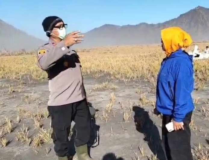 Cegah Karhutla, Polres Probolinggo Intensifkan Patroli di Kawasan Wisata Gunung Bromo